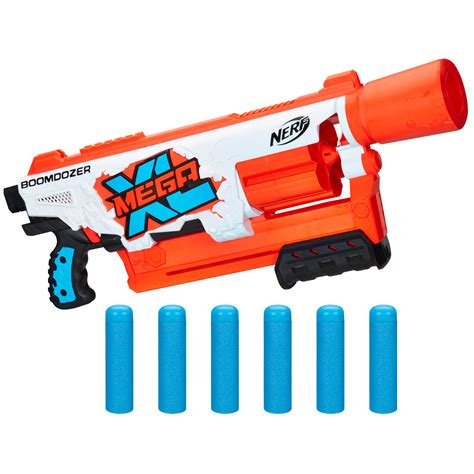 nerf mega xl boom dozer blaster largest nerf mega darts  xl  dart rotating drum nerf