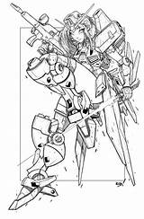 Gundam Girl Line Coloring Pages Robduenas Anime Robot Deviantart Metal Frame Manga Sketch Girls Arms Mecha Musume Colouring Drawings Racing sketch template