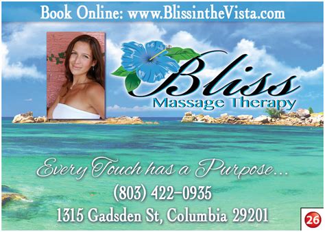 sc bliss massage therapy vweb personal concierge maps