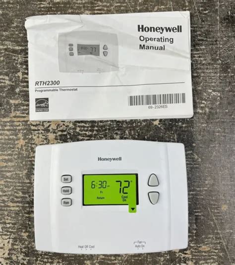 honeywell programmable thermostat rth  operating manual  picclick