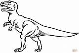 Coloring Pages Tyrannosaurus Rex Printable Color sketch template