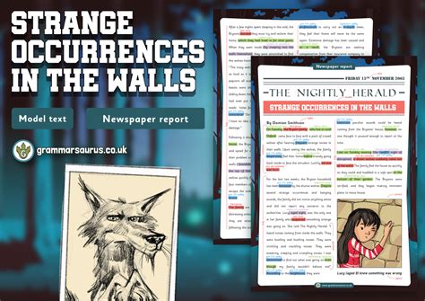 year  model text newspaper report strange occurrences   walls