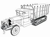 Camion Chenille Carrying Getcolorings Wecoloringpage sketch template