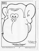 Monkey Paper Craft Bag Pattern Preschool Crafts Comment First Kids Worksheets sketch template