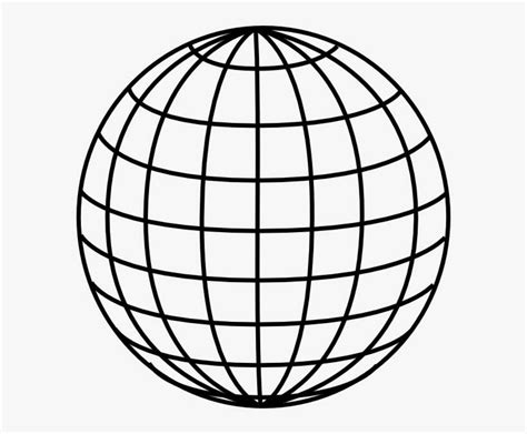 globe outline png latitude  longitude lines vector png image