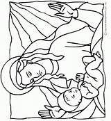 Coloring Jesus Pages Baby Kids Popular sketch template