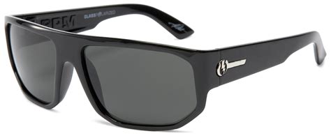 electric visual bpm polarized sunglasses gloss black frame grey glass