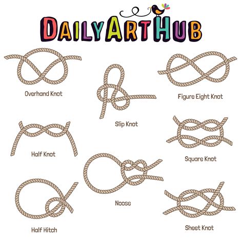 basic knots clip art set daily art hub graphics alphabets svg