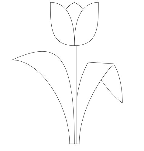 spring tulip coloring pages super duper coloring