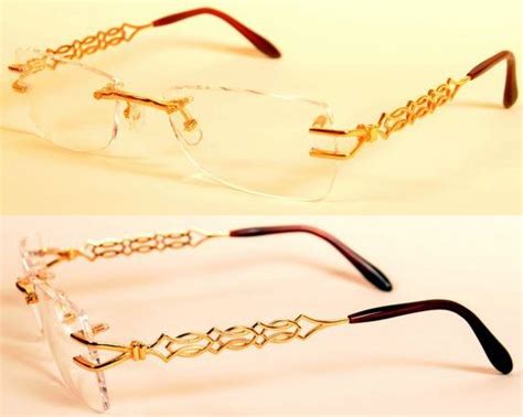 gold rimless eyeglass frames david simchi levi