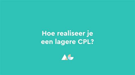 adcalls hoe realiseer je een lagere cpl youtube