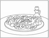 Lettuce Cucumber Nutritioneducationstore Bowl Coloringhome sketch template