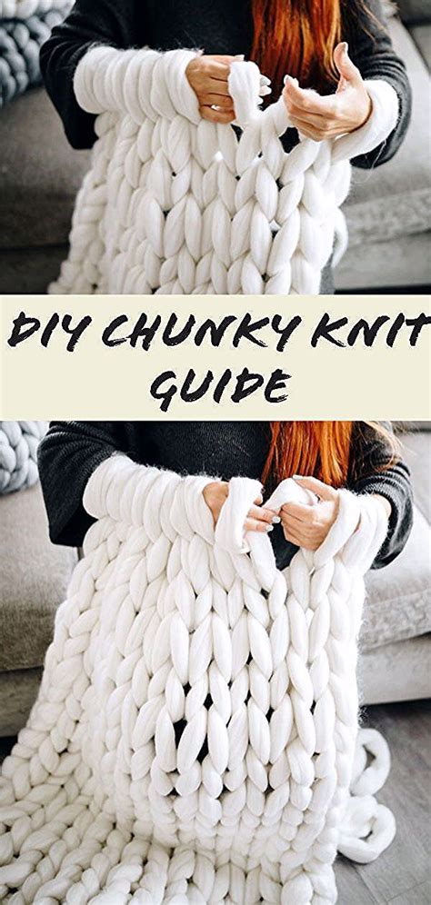 chunky knit blanket diy guide  beginners   diy knit blanket blanket