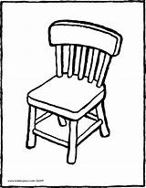 Chair Clipart Coloring Colouring Rocking Color Getcolorings Pages Furniture Kleurprenten Getdrawings Webstockreview sketch template