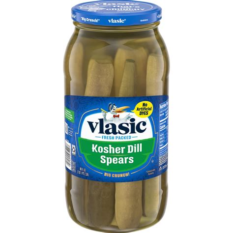 Vlasic Kosher Dill Pickles Dill Pickle Spears 80 Oz Jar