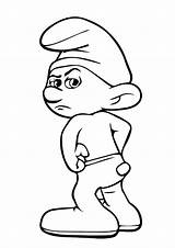 Smurfs Smurf Grumpy Dab Beading Draws Momjunction Smurfette sketch template
