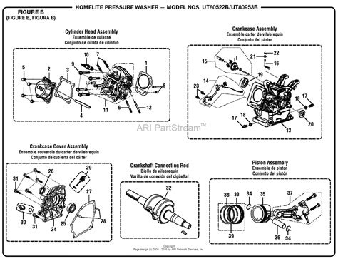 homelite utd pressure washer parts diagram  general assembly