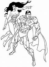 Superman Wonder Coloring Woman Pages Batman Superwoman Vs Wonderwoman Superhero Color Colouring Printable Do Kids Cartoon Designs Colorings Adults Getcolorings sketch template