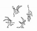 Rabbit Brer Coloring Style Pages Playing Another Printable sketch template