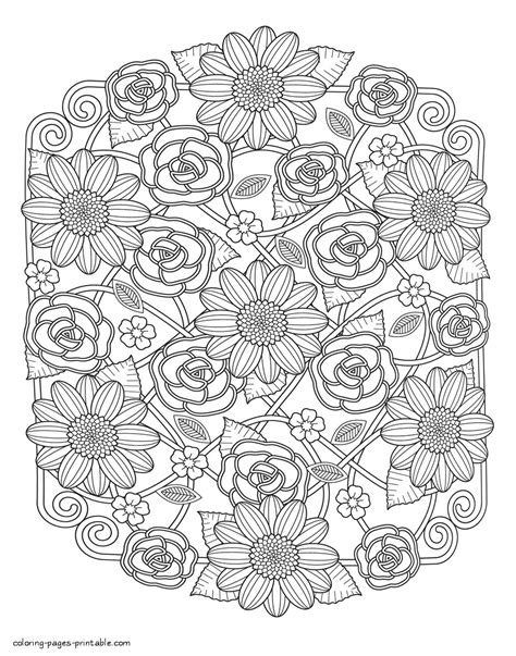 coloring pages  girls flowers coloring pages printablecom