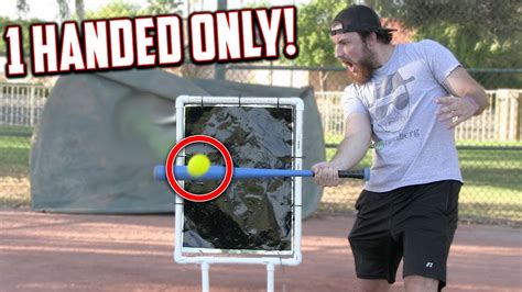 One Handed Swings Only Blitzball Wiffle Ball Game Youtube