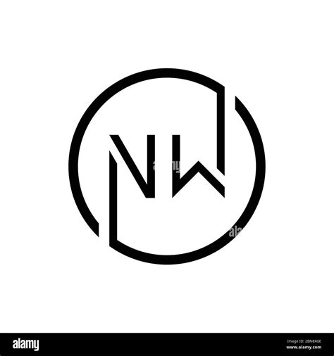 initial letter nw logo design vector template creative abstract nw