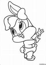Coloring Pages Baby Lola Tunes Looney Bunny Related sketch template