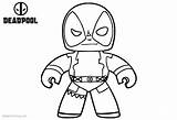 Deadpool Coloring Pages Baby Line Printable Kids Bettercoloring sketch template