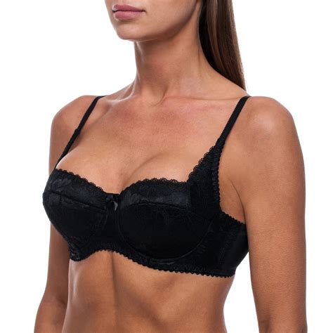 Push Up And Balcony Bra Lace Padded Sexy Ladies Demi Plunge Sheer Bras