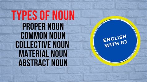 noun types  noun  examples learn basic english