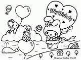 Coloring Pages Melody Kawaii Colouring Printable Kids Kitty Hello Cute Sanrio Sheets Drawing Print Easter Pdf Popular Coloringhome Rilakkuma sketch template