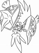 Tapu Koko Pokémon sketch template