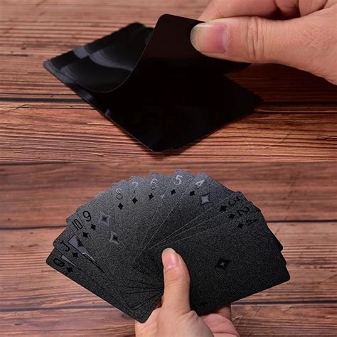 black  black playing poker cards