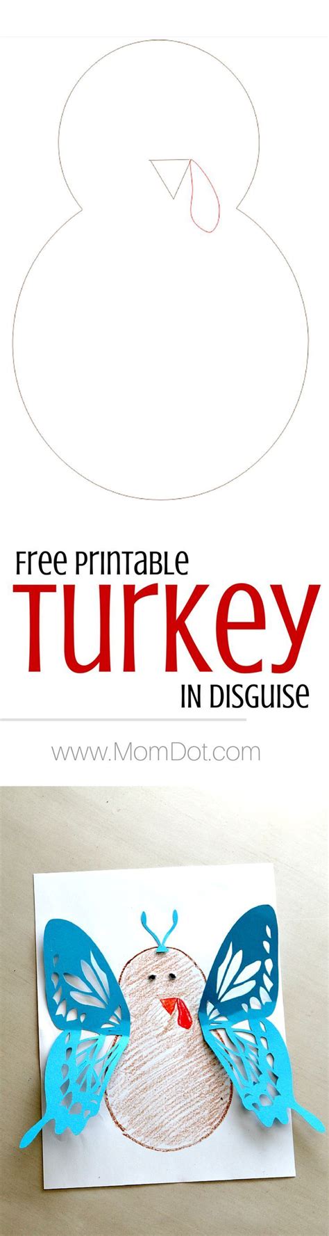 turkey disguise project  printable