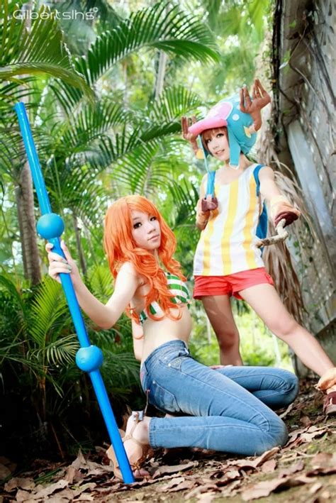 Animegirlsfantasi One Piece Cosplay Nami And Chopper