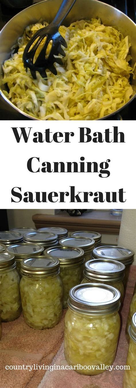 It S Easy To Home Can Sauerkraut Water Bath Canning Is A