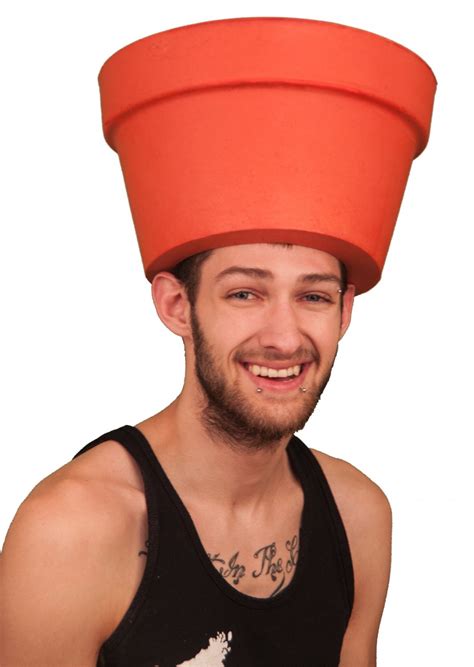 Simple Adult Costume Ideas Funny Pot Head Hat Costume