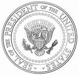 Seal President States United Coloring Illustration Presidential Vector Order America Exec  Kids Executive Sheet Comments Print Getdrawings Everipedia Wikipedia sketch template