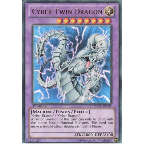 Yu Gi Oh Einzelkarten Cyber Twin Dragon Sdcr En037 Ultra