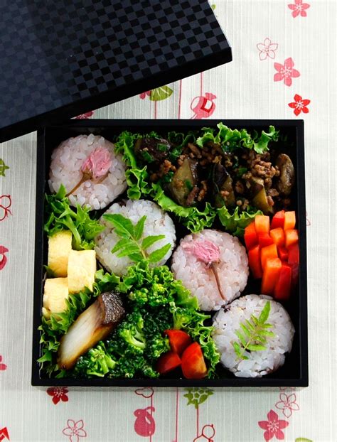 japanese bento box lunch with onigiri rice balls by nadeshiko sushi
