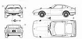 240z Datsun Nissan Fairlady Car Cars Classic Planta Pasta Escolha sketch template