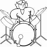 Drummer sketch template