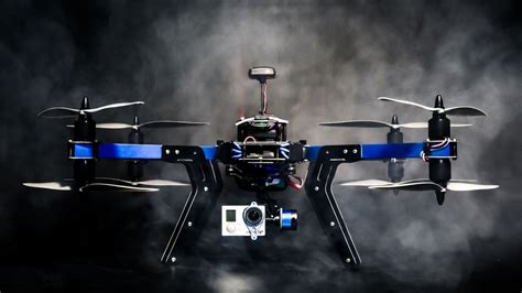 blue  black remote controlled flying device