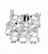 Peppa Pig Coloring Friends Pages Her Printable Colouring Drawing Da Print Getdrawings Getcolorings sketch template