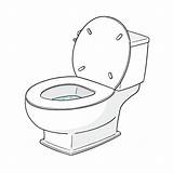 Toilette Inodoro Flush Sciacquone Vecteur Vettori Vecteurs Chasse Tirer sketch template