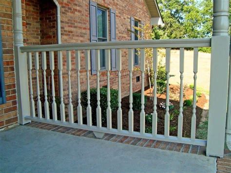 porch deck spindles turned porch balusters  exterior railing deck railings decks