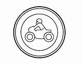 Vietato Colorare Accesso Motocicli Motocicletas Prohibida Proibida Disegno Acolore sketch template