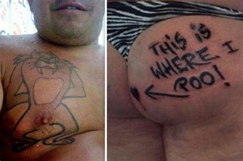 worst tattoos ever from misspelt to misshapen and ugly daily star