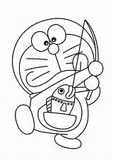 Coloring Doraemon Pages Print Color Kids sketch template