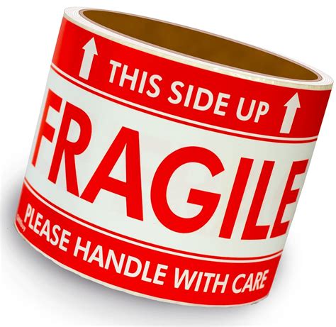 Buy Gmkbuy 3 X 5 Inch 100 This Side Up Fragile Stickers Roll Easy